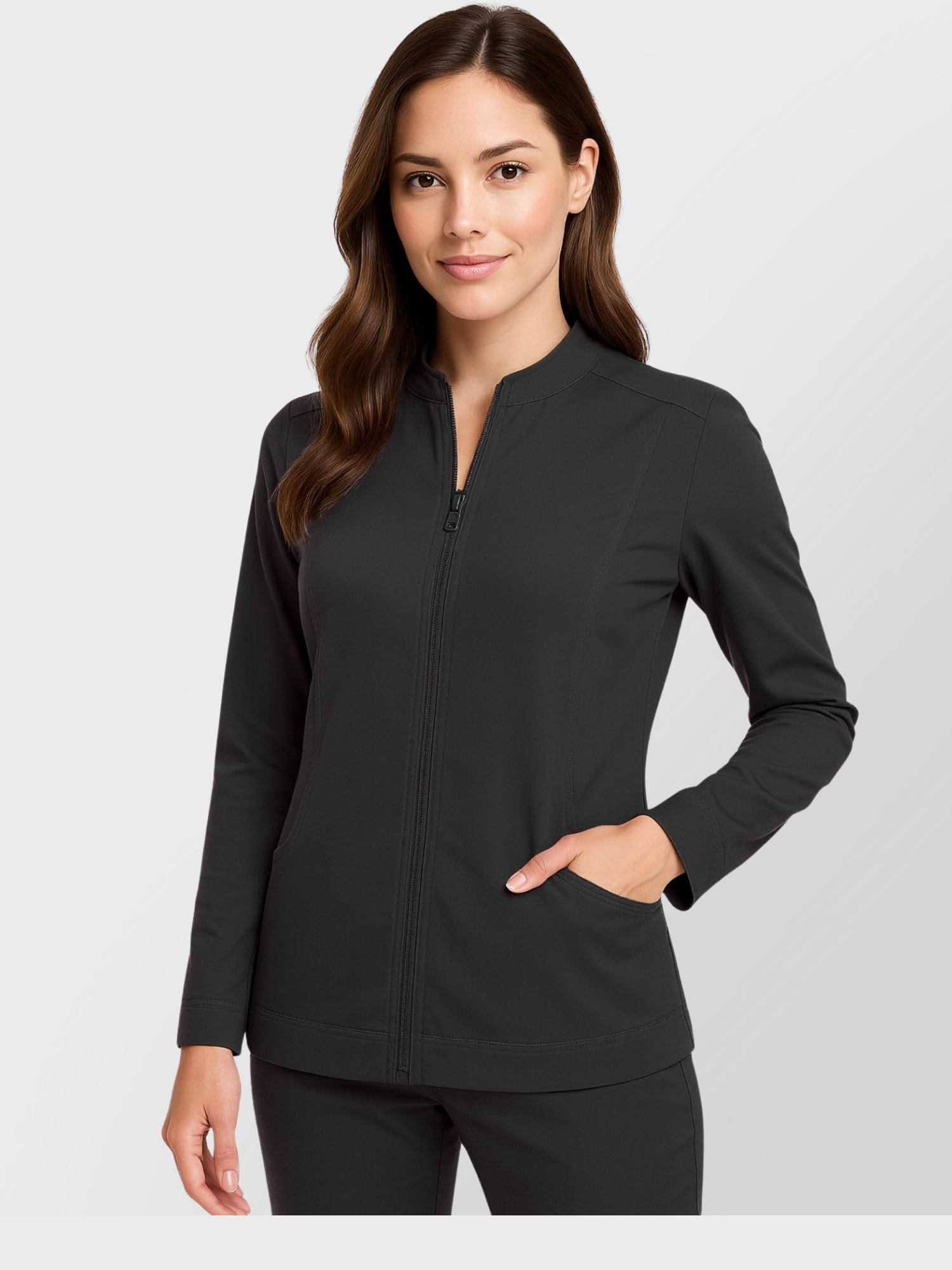 5200M-SCRUB JACKET-BLK- Main Img