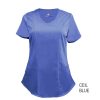 Ceil-Blue-Womens-Scrub-Top-Shirt-Mock-Wrap-Soft-Modern-Fit-V-Neck-2-Pockets