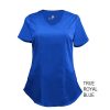 Royal-Womens-Scrub-Top-Shirt-Mock-Wrap-Soft-Modern-Fit-V-Neck-2-Pockets
