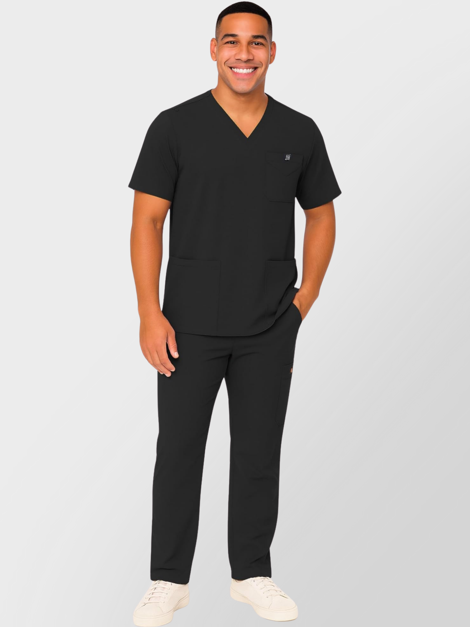 3400M-Scrub Set-blk-main img