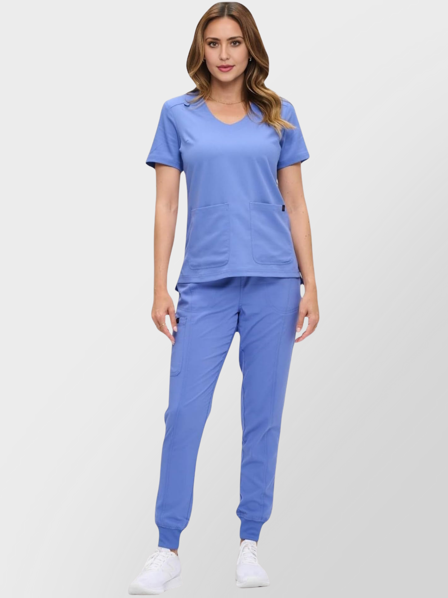 8103M-WOMEN SCRUB SET-CB- Main Img