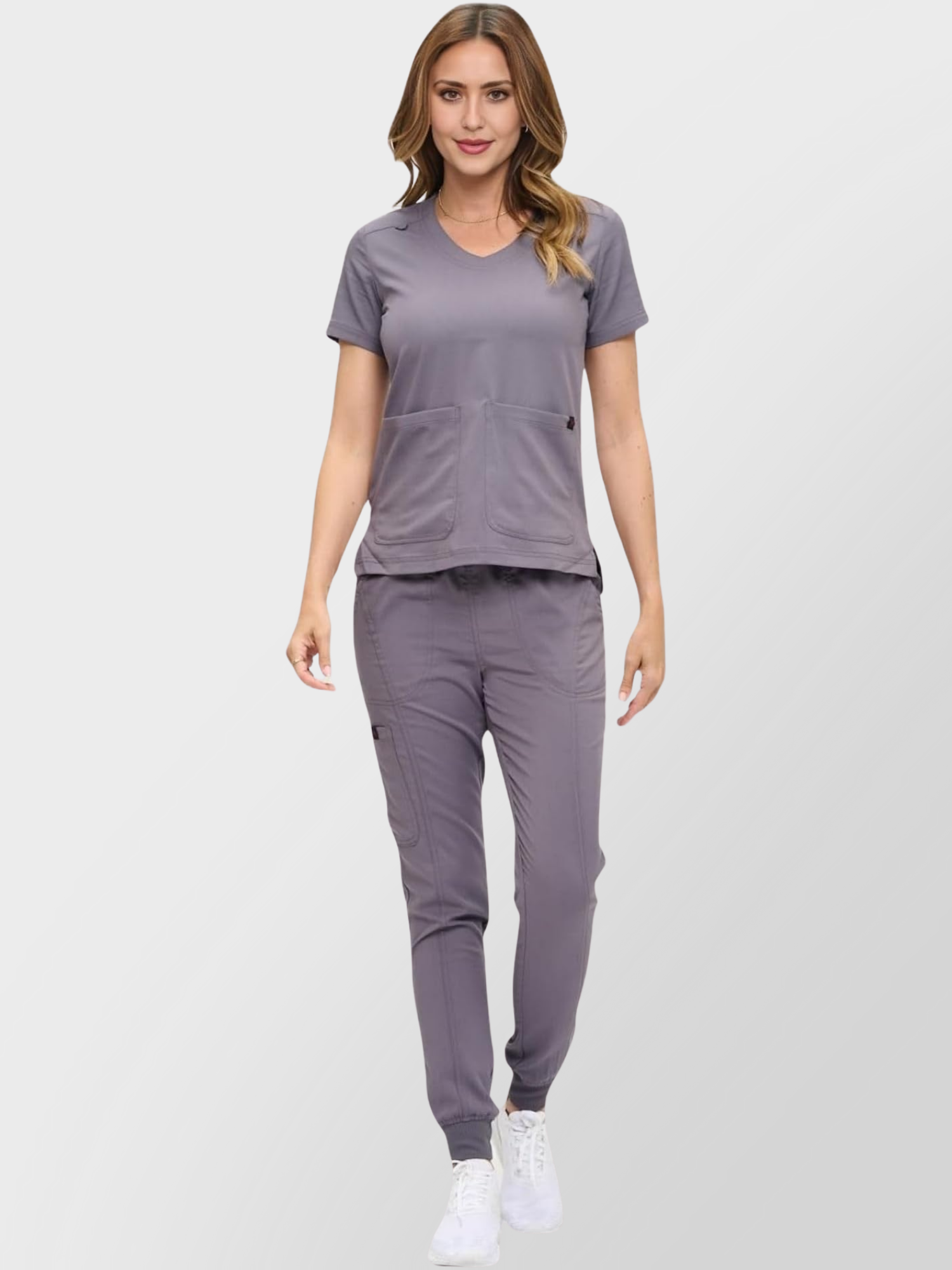 8103M-WOMEN SCRUB SET-CHC- main Img
