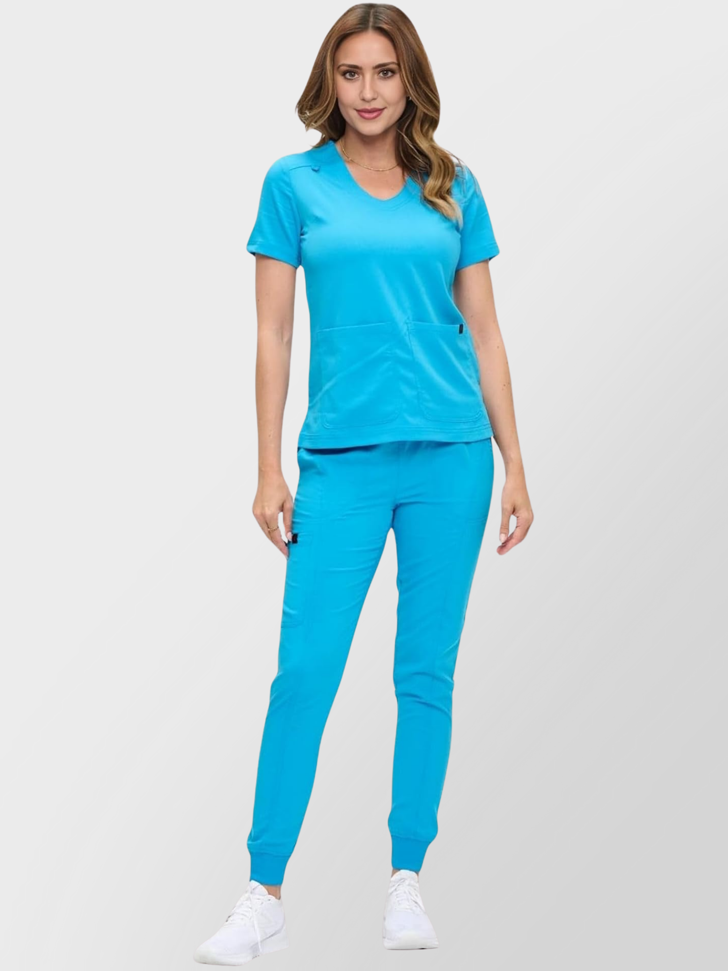 8103M-WOMEN SCRUB SET-WB- Main Img