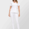 8103M-WOMEN SCRUB SET-WHT- Main Img