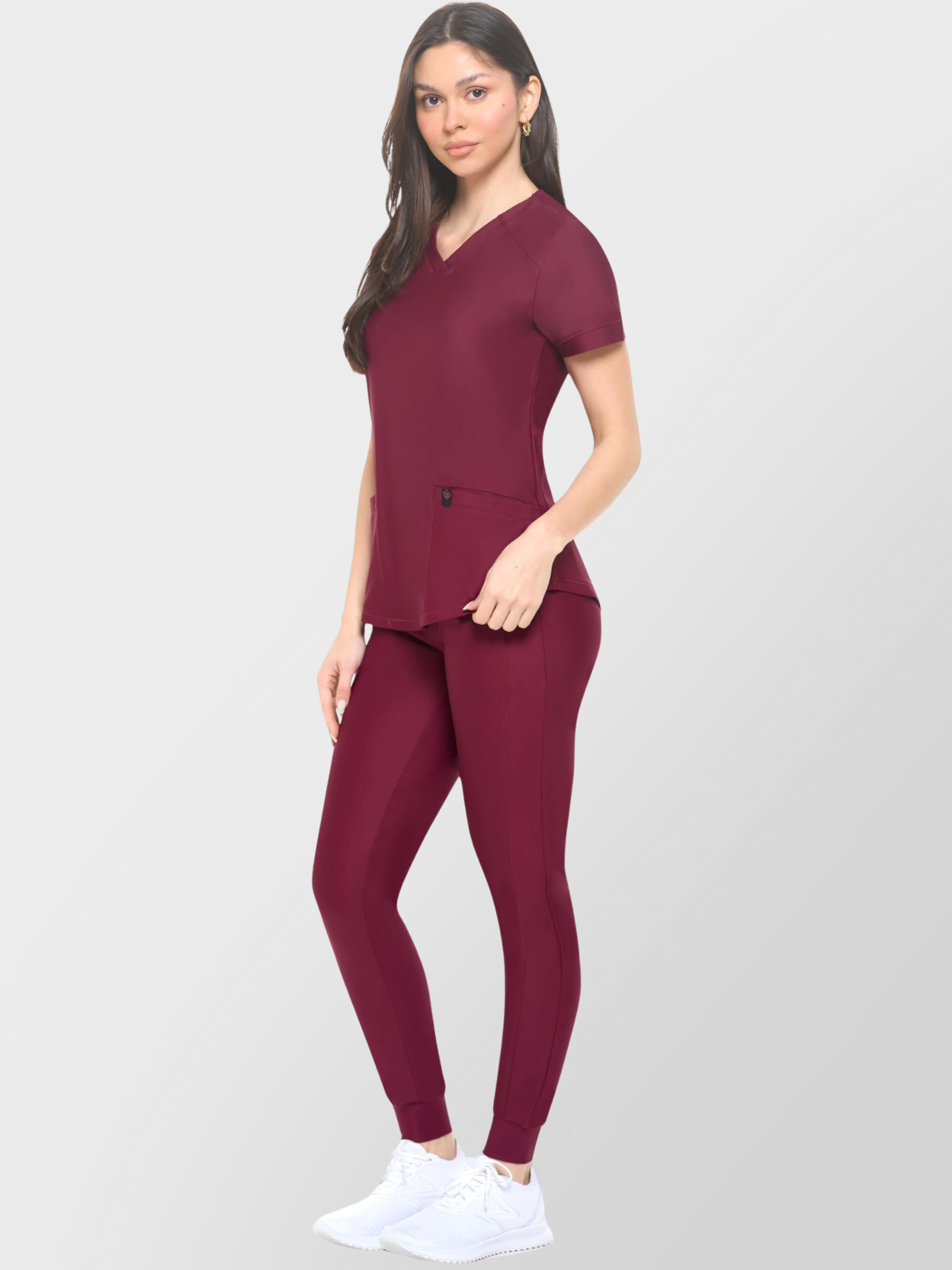 8700M-JOGGER SCRUB SET-BUR-Main img