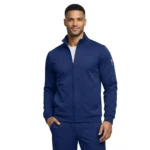 M&M SCRUBS Men’s Cool Stretch Zip Up Scrub Jacket with 3 Pockets ( STYLE 1080 )