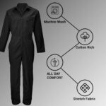 M&M SCRUBS Overall Workwear Men Long Sleeve Coveralls ( STYLE 861 ) - Image 5
