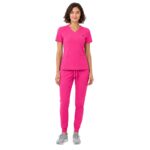 M&M SCRUBS Jogger Scrub Set, Stretch Fabric with V-Neck Top & Cargo Jogger Pants, 10 Pockets ( STYLE 4889 ) - Image 6