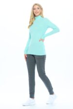 M&M SCRUBS Women's Long Sleeve Turtle-Neck T-Shirt Under Scrub ( STYLE 7169 ) - Image 4