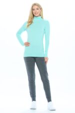 M&M SCRUBS Women's Long Sleeve Turtle-Neck T-Shirt Under Scrub ( STYLE 7169 ) - Image 2