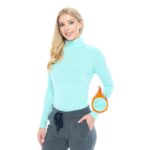 M&M SCRUBS Women's Long Sleeve Turtle-Neck T-Shirt Under Scrub ( STYLE 7169 )