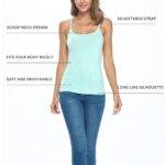 M&M SCRUBS Women's Soft and Breathable Cotton Stretch Camisole with Adjustable Strap Tank Top ( STYLE 7120 ) - Image 2