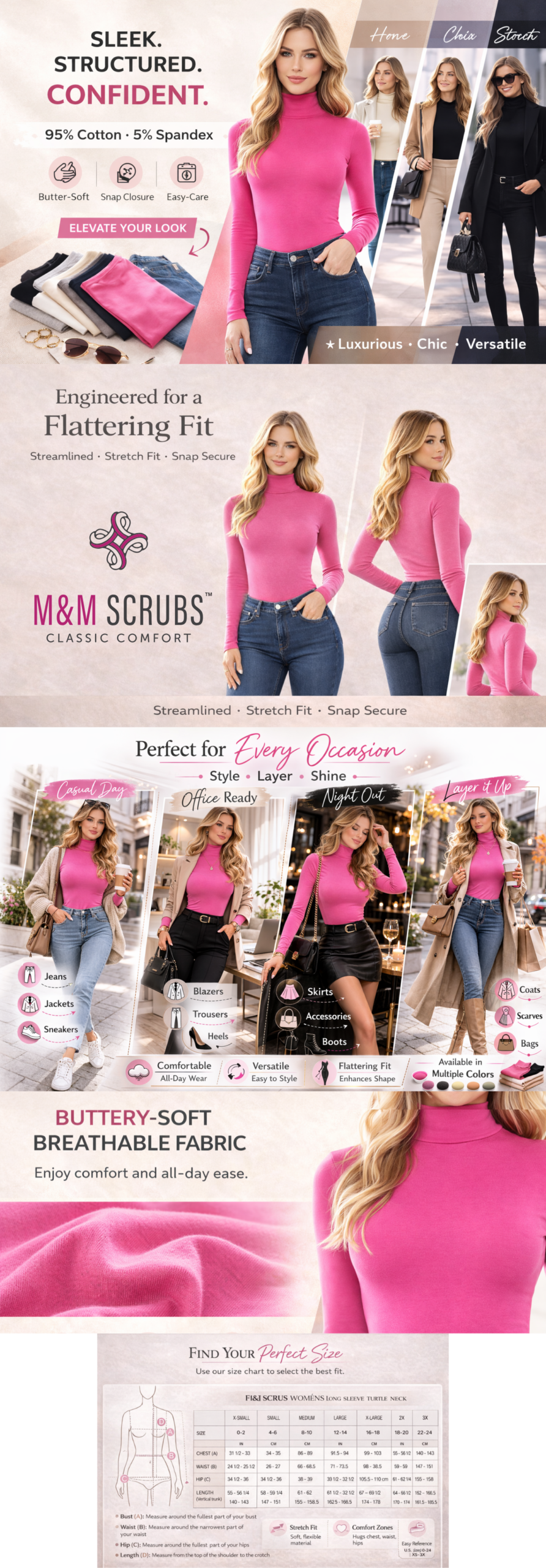 M&M Scrubs Style 7181 Description Banner