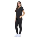 M&M SCRUBS Women's Essential Jogger Scrub Set Nursing Uniform Clearance Cool Stretch Scrub Top and Pant Workwear ( STYLE 8533 ) - Image 2
