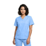 M&M SCRUBS Classic Unisex 3 Pocket Scrub Top - CHK101 - Image 2