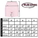 M&M SCRUBS Women's High Waist Yoga Shorts Tummy Control with Deep Pockets